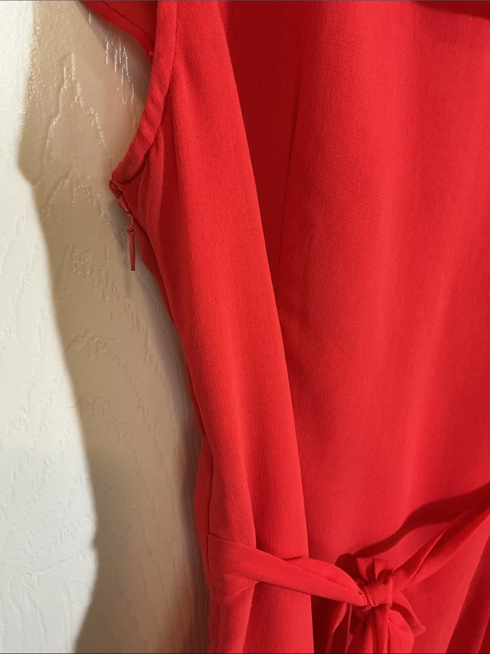 Francesca's Collections Red Ruffle-Front Mini Dress - Picture 11 of 11